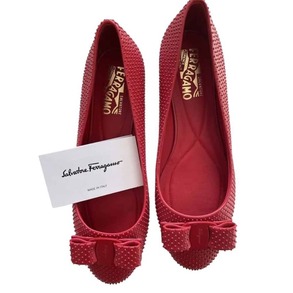 Salvatore Ferragamo Women's Red Flats